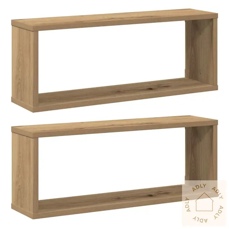 Vegghyller Kube 2 Stk Artisan Eik 60X15X23 Cm Konstruert Tre