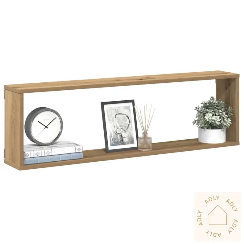 Vegghyller Kube 4 Stk Artisan Eik 100X15X30 Cm Konstruert Tre