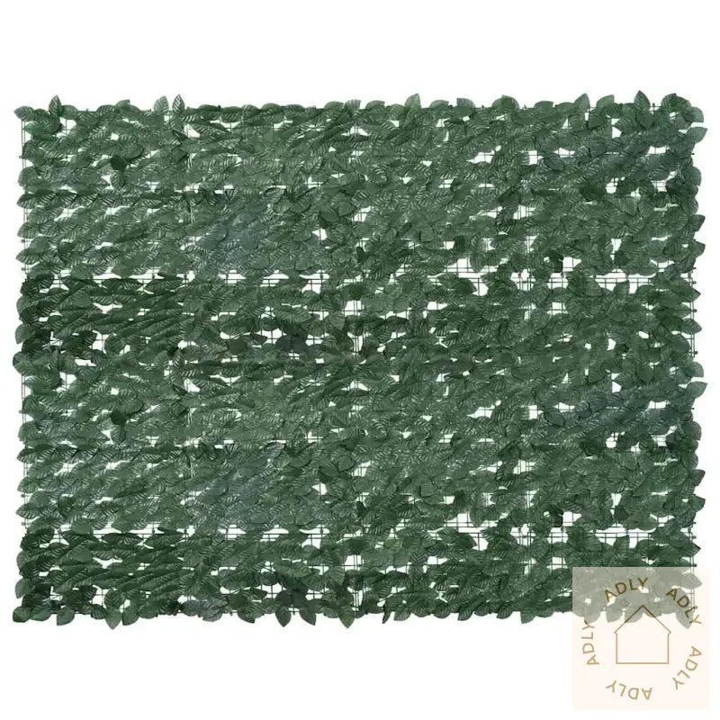 Balkongskjerm Med Mørkegrønne Blader 200X150 Cm