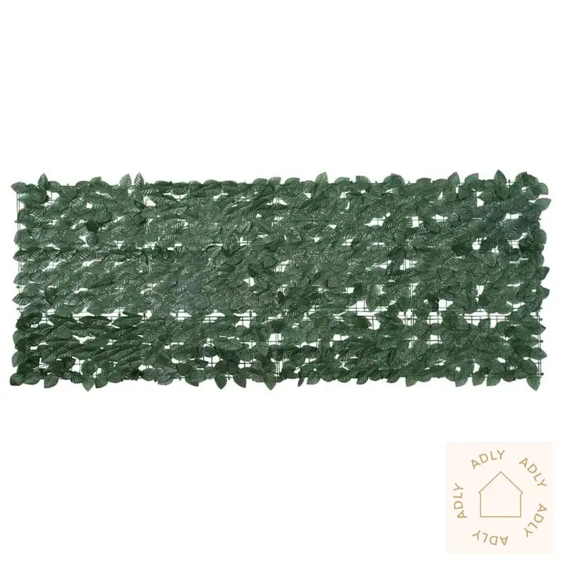 Balkongskjerm Med Mørkegrønne Blader 200X75 Cm