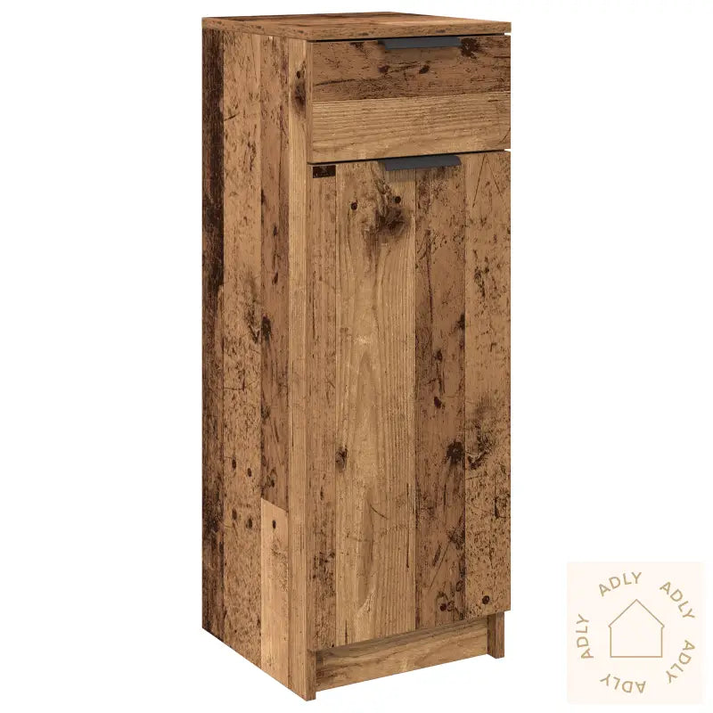 Baderomsskap Gammel Tre 32X34X90 Cm Ingeniørtre