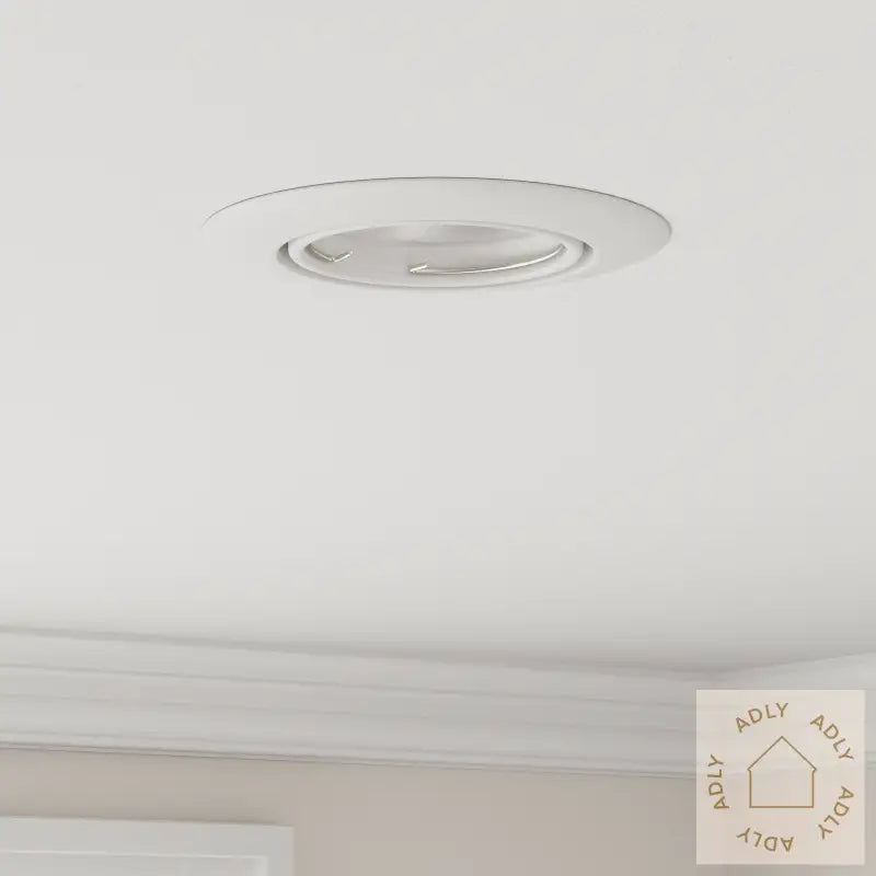 Innfelt Spotlights 6 Stk Runde Gu10 Hvit Ø90 Mm Stål