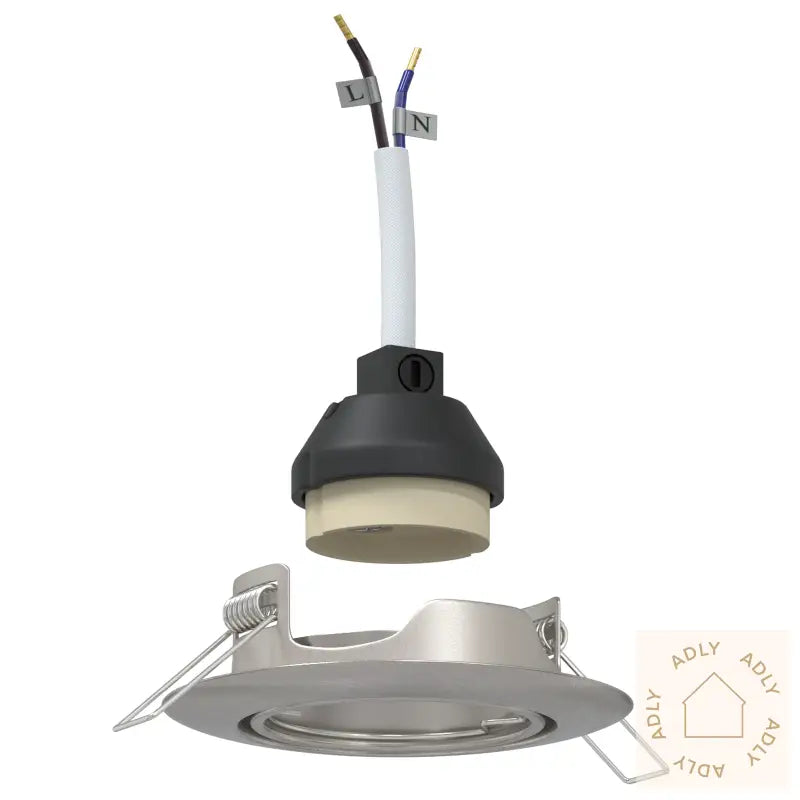 Innfelt Spotlighter 24 Stk Rund Gu10 Sølv Ø90 Mm Stål