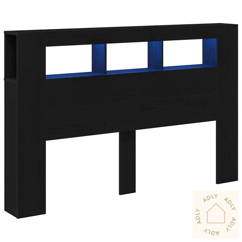 Led Hodegavl Svart Eik 160X18,5X45 Cm Konstruert Tre