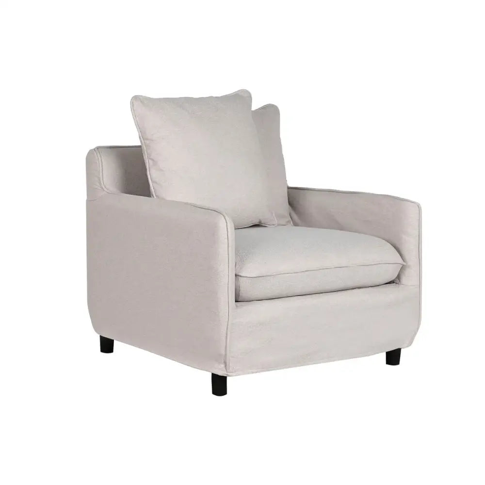 Beige upholstert lenestol Home Esprit Beige til stuen, perfekt for cozy hjemmet