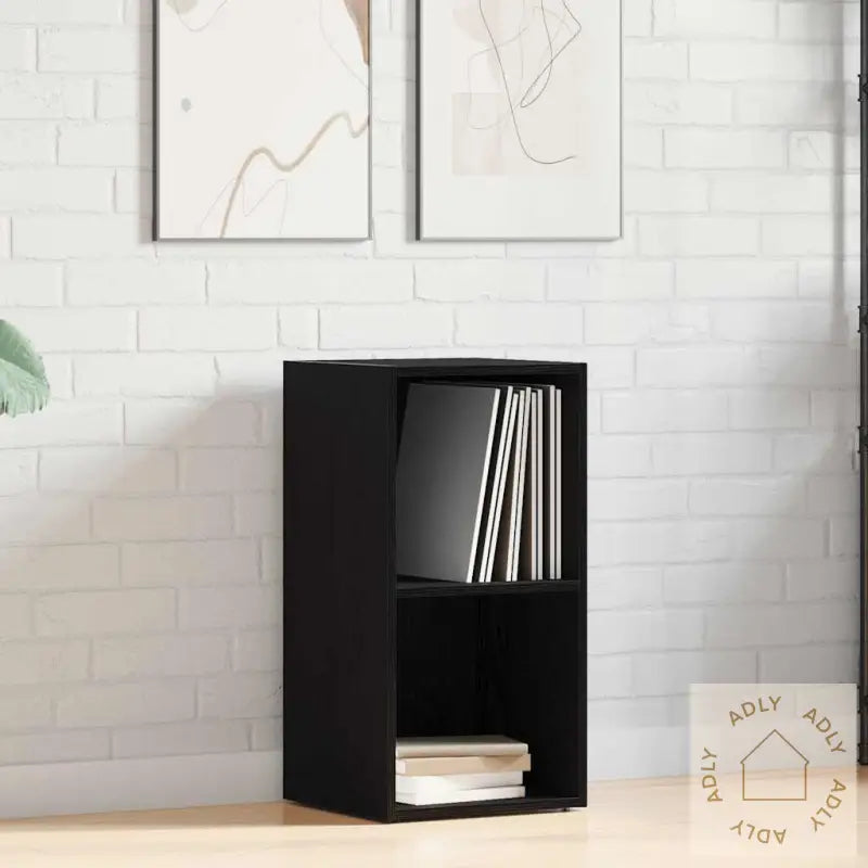 Lp Oppbevaringsboks Svart Eik 71X34X36 Cm Konstruert Tre