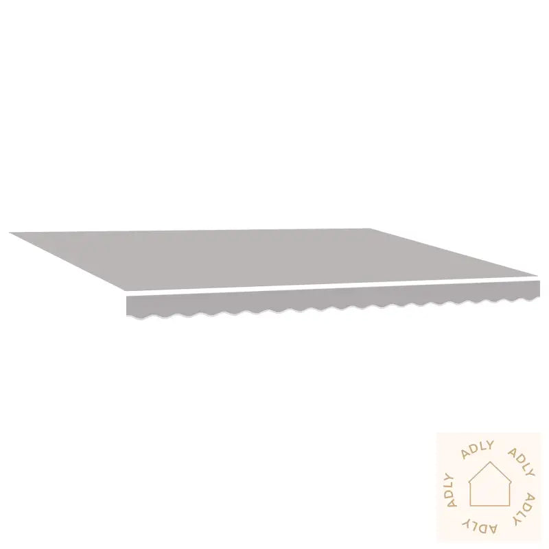 Erstatningsstoff Til Markise For 4,5X3 M Ramme Lysegrå