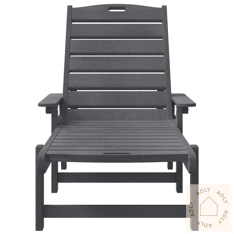 Solstol Lysegrå 53X162X98.5 Cm Hdpe