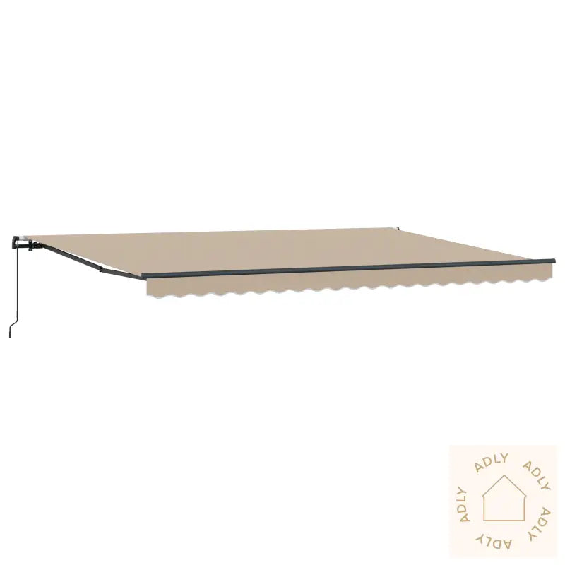 Manuell Uttrekkbar Markise Beige 500X300 Cm