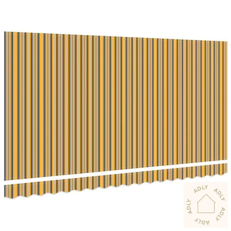 Markise Erstatningsstoff For 4X2 M Ramme Flerfarget Stripe