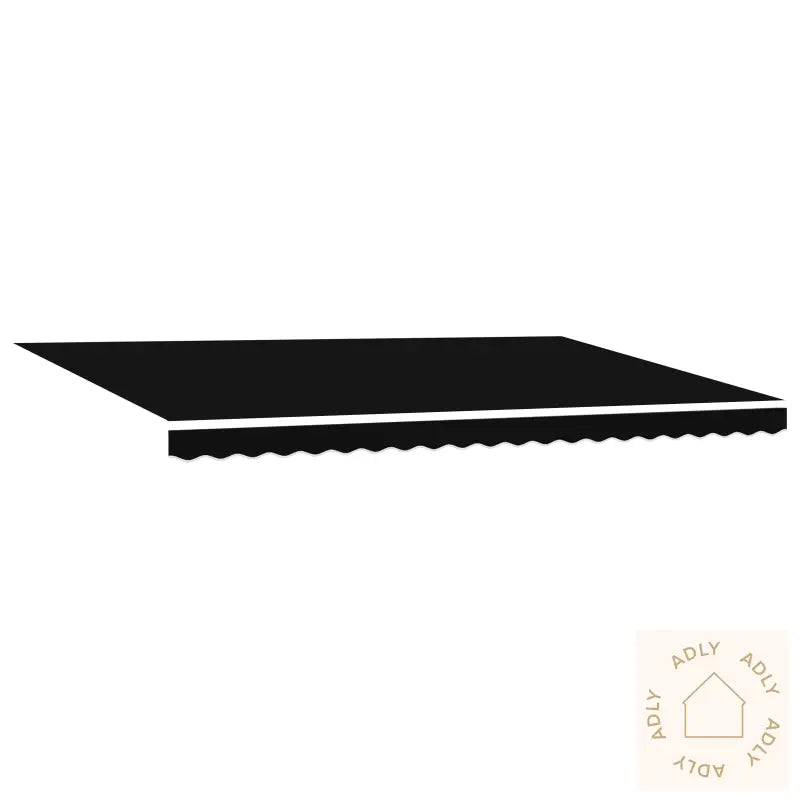 Markise Erstatningsstoff For 5X3,5 M Ramme Svart