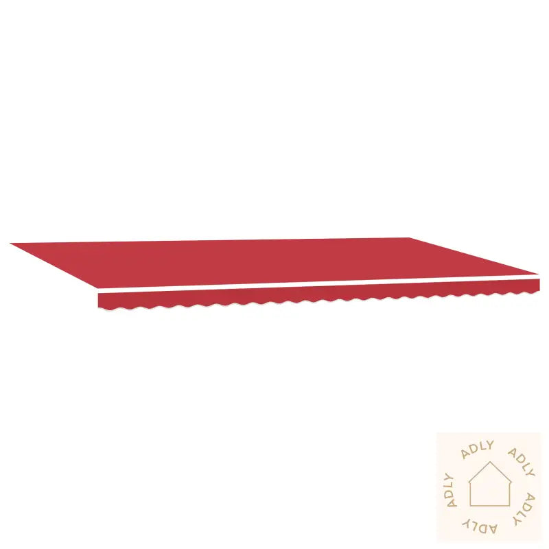 Markise Erstatningsstoff For 6X3.5 M Ramme Rød