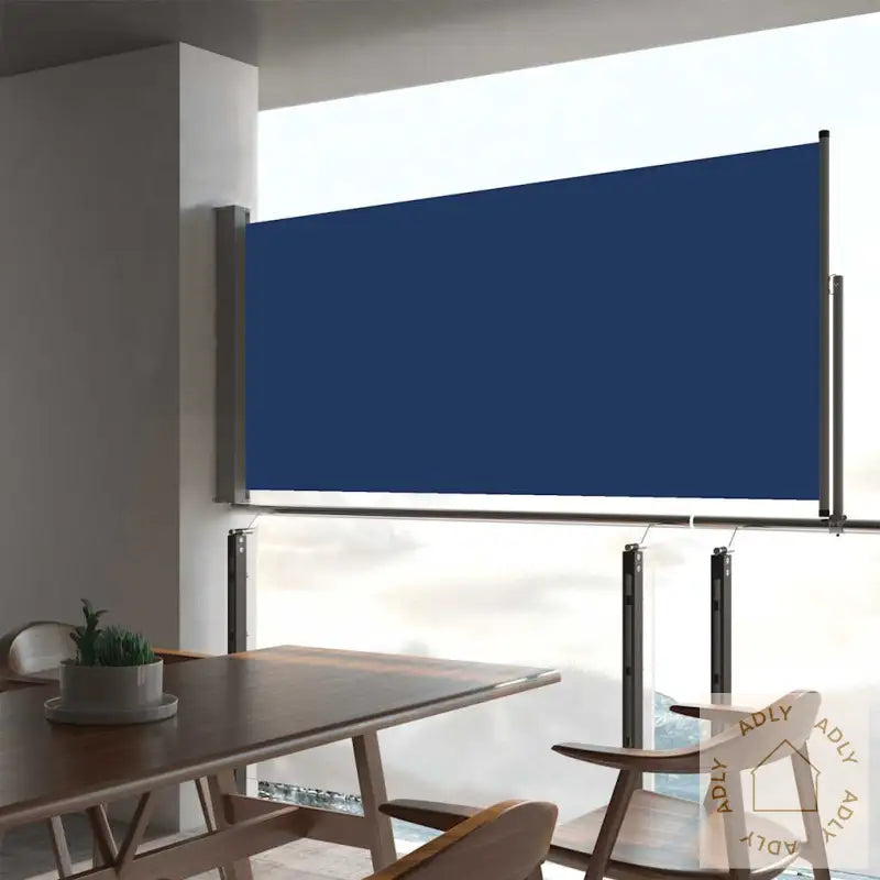Uttrekkbar Sidemarkise 60X300 Cm Blå