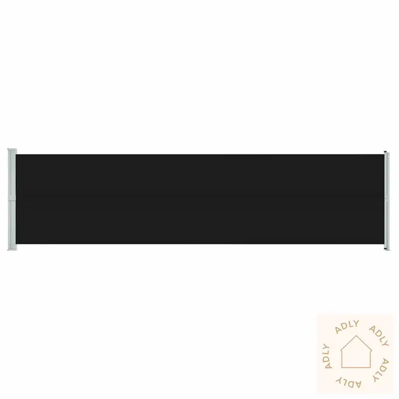 Uttrekkbar Sidemarkise 600X160 Cm Svart