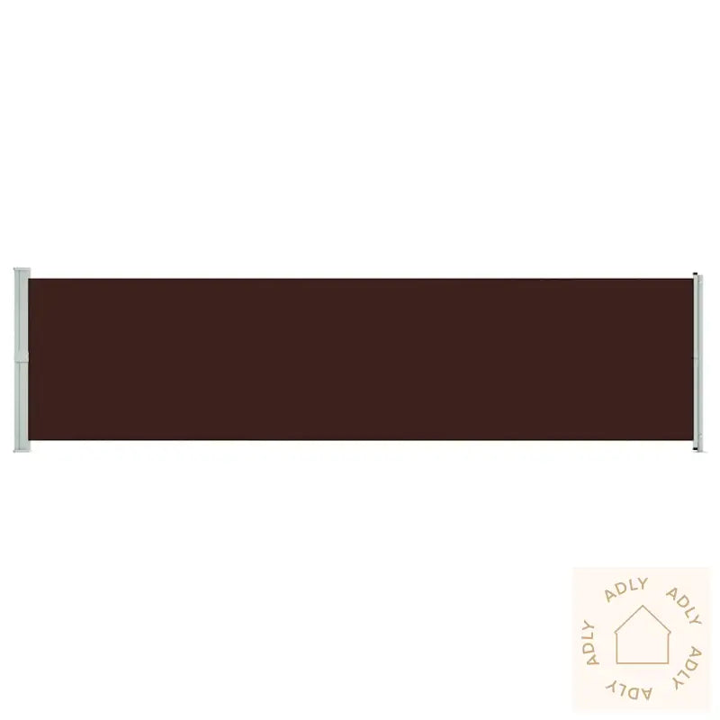 Uttrekkbar Sidemarkise 600X160 Cm Brun