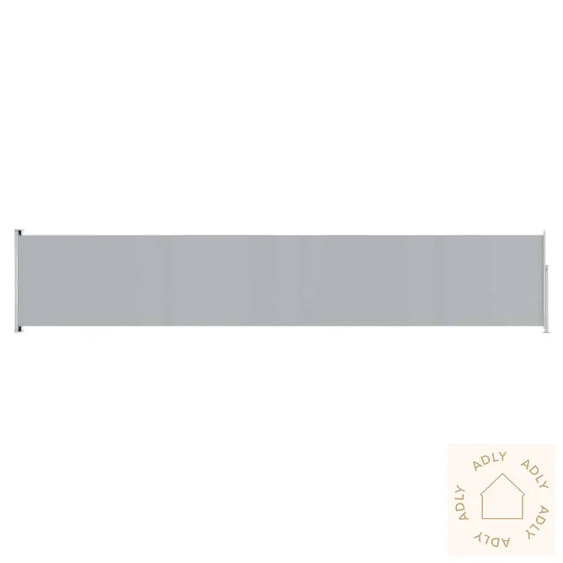 Uttrekkbar Sidemarkise 117X600 Cm Grå