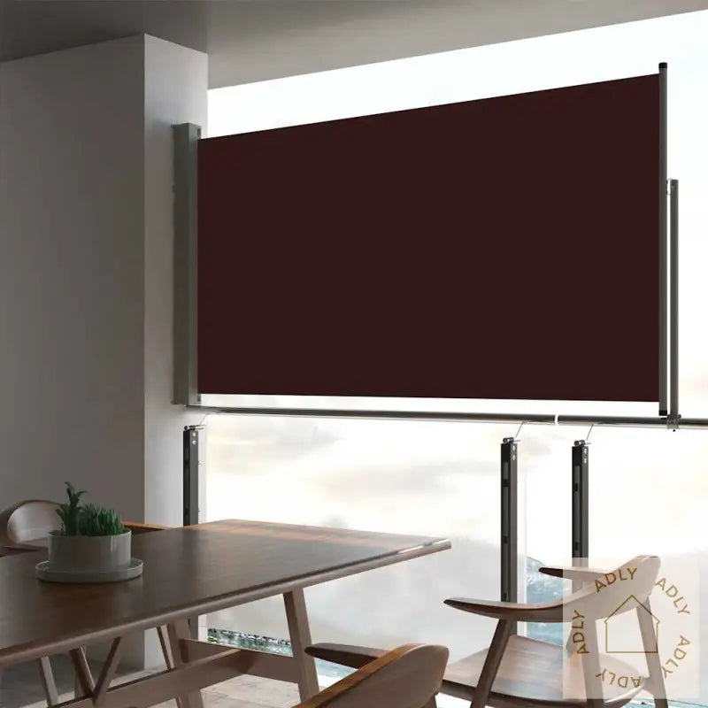 Uttrekkbar Sidemarkise 160X300 Cm Brun