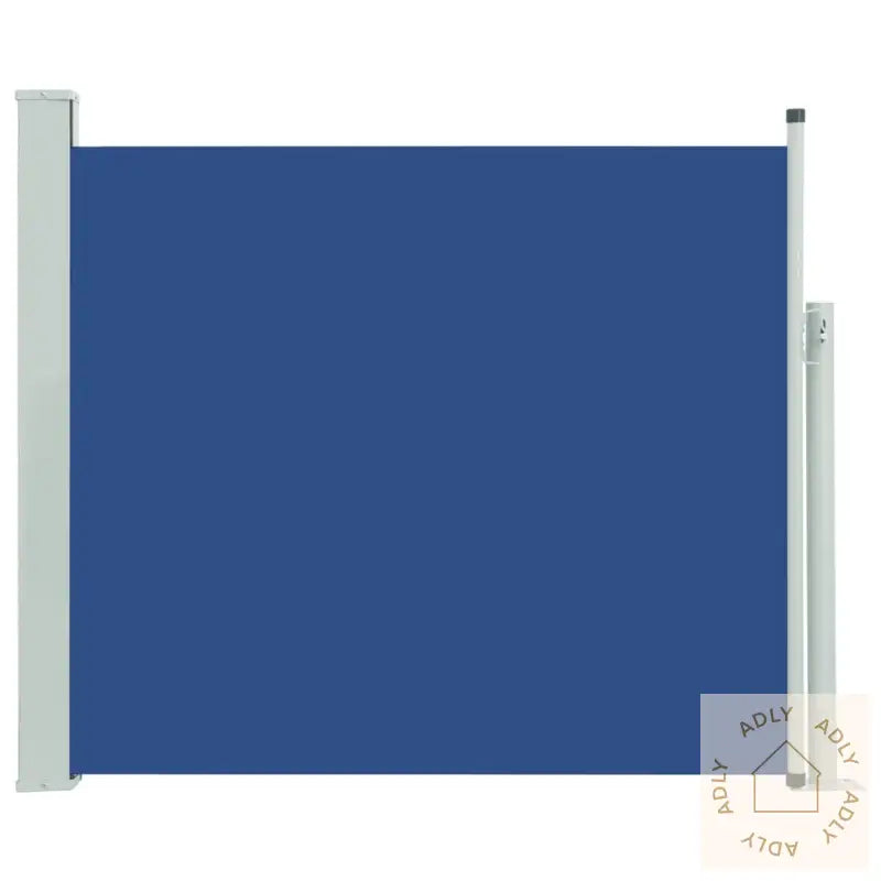 Uttrekkbar Sidemarkise 100X300 Cm Blå