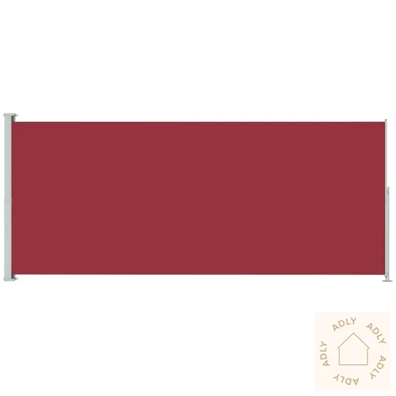 Uttrekkbar Sidemarkise 180X500 Cm Rød