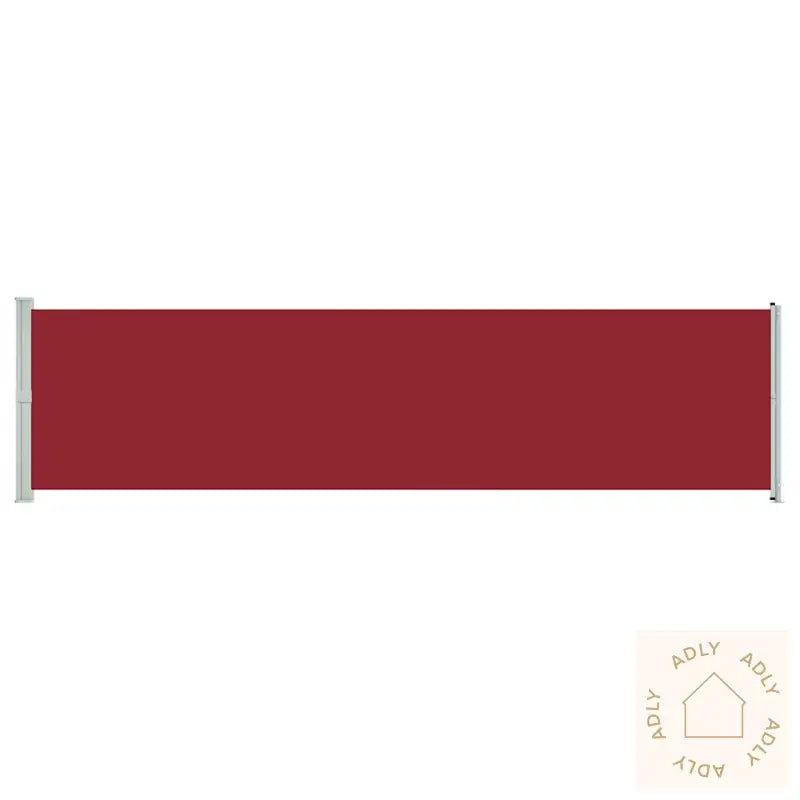 Uttrekkbar Sidemarkise 600X160 Cm Rød