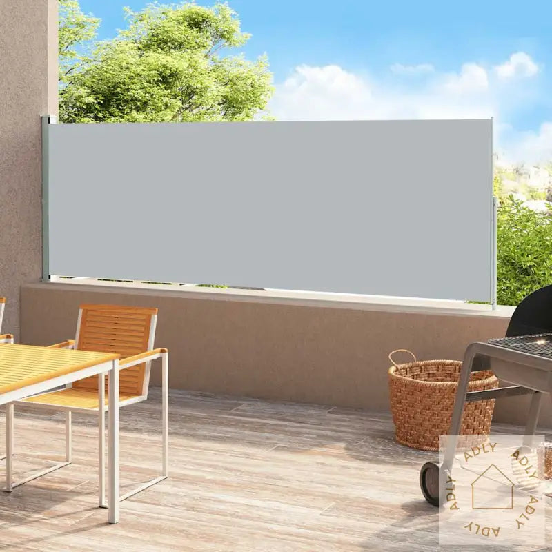 Uttrekkbar Sidemarkise 180X500 Cm Grå