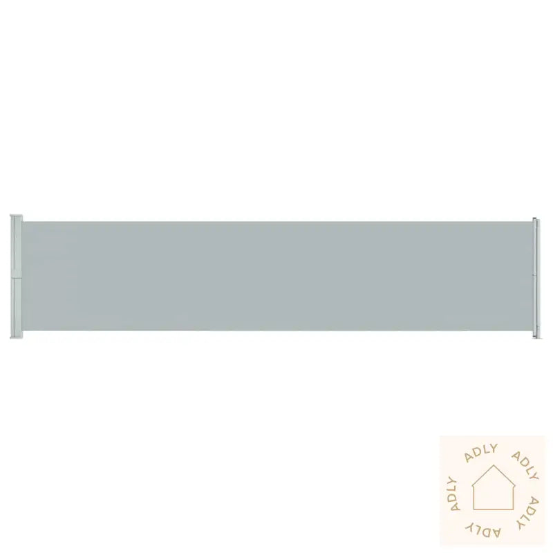 Uttrekkbar Sidemarkise 140X600 Cm Grå
