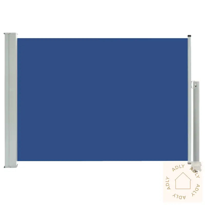 Uttrekkbar Sidemarkise 80X300 Cm Blå