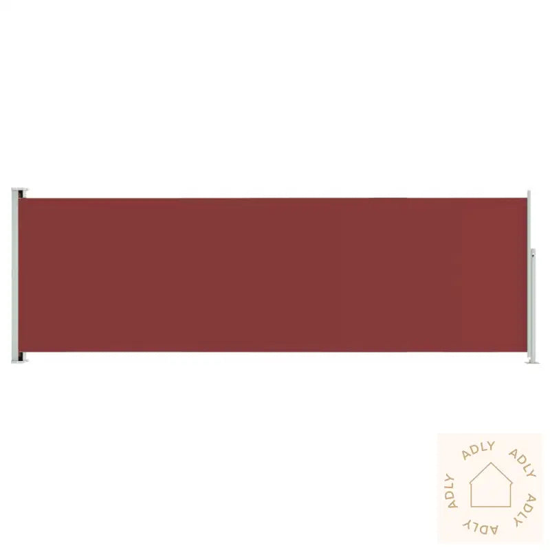 Uttrekkbar Sidemarkise 200X600 Cm Rød