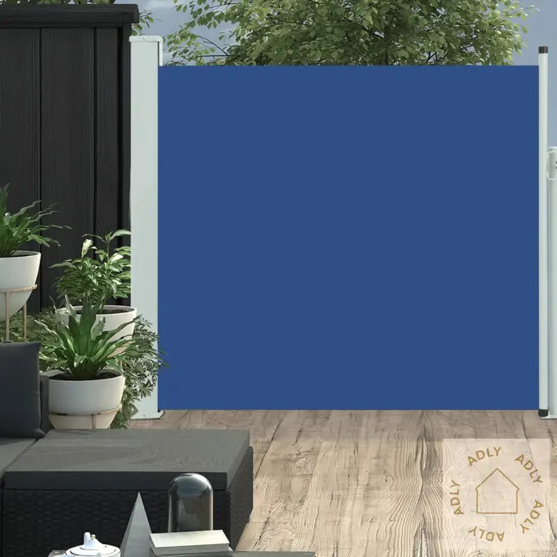Uttrekkbar Sidemarkise 170X300 Cm Blå