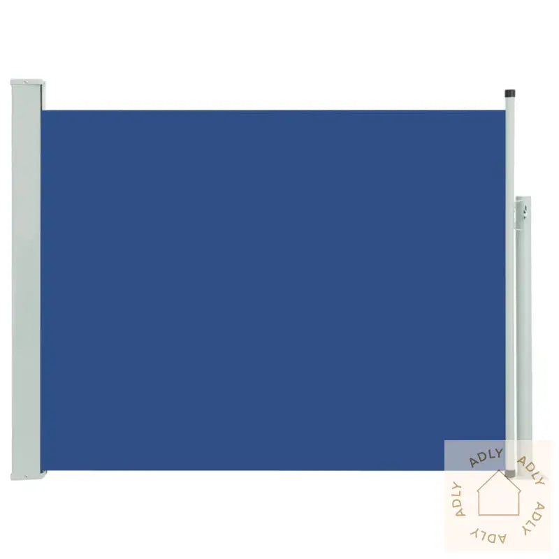 Uttrekkbar Sidemarkise 140X500 Cm Blå