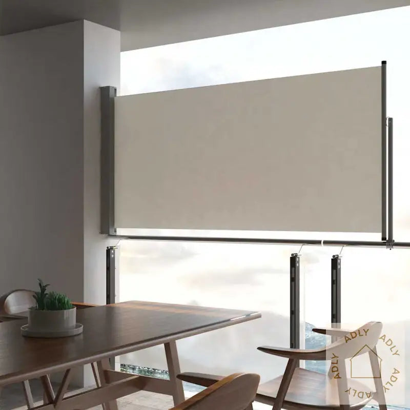 Uttrekkbar Sidemarkise 120X300 Cm Kremhvit