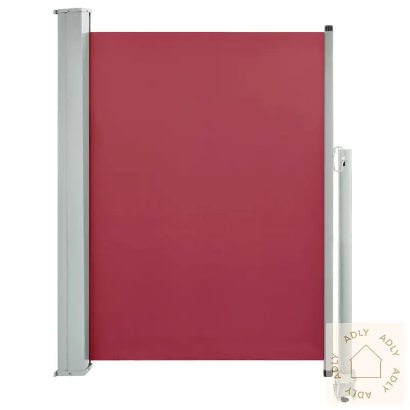 Uttrekkbar Sidemarkise 100X300 Cm Rød