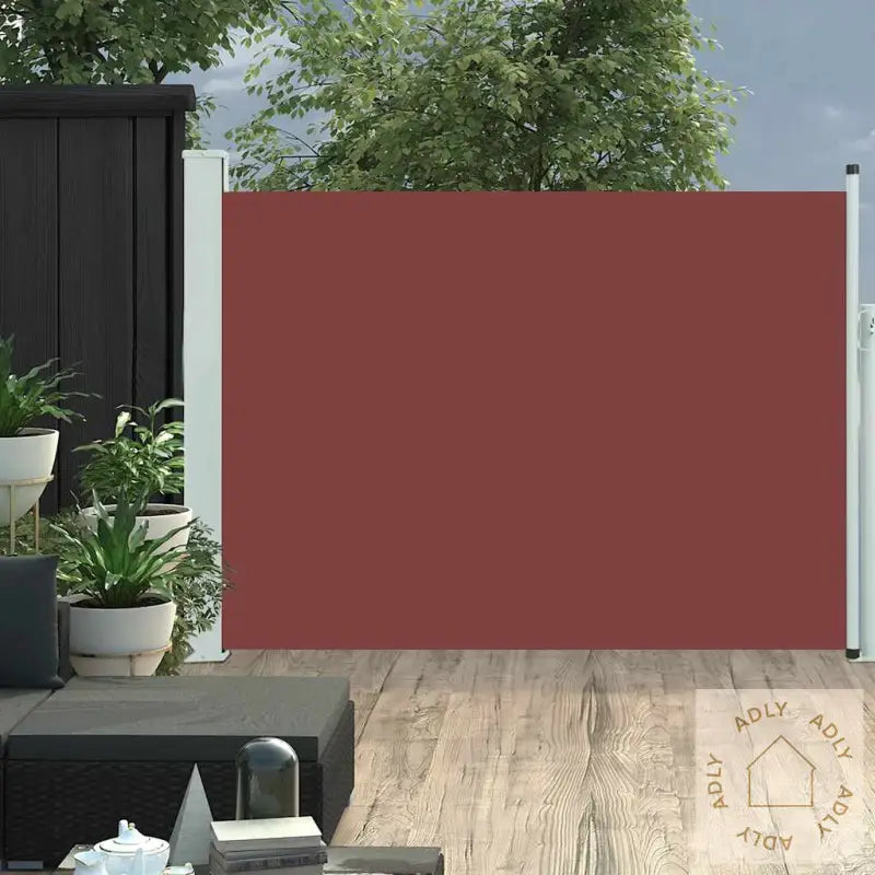 Uttrekkbar Sidemarkise 120X500 Cm Brun