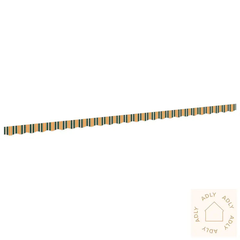 Markise Valance For 6 M Ramme Grønn Og Gul 5.8X0.2 M