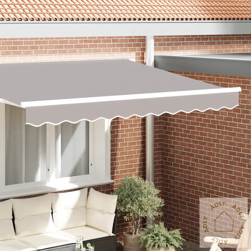 Markise Valance For 2,5 M Ramme, Lysegrå, 2,3X0,2 M