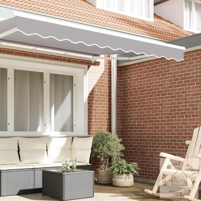 Markise Valance For 2,5 M Ramme, Lysegrå, 2,3X0,2 M