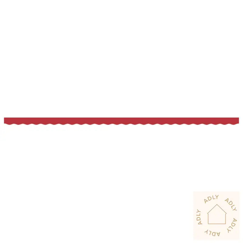 Markise Valance For 6 M Ramme Rød 5.8X0.2 M