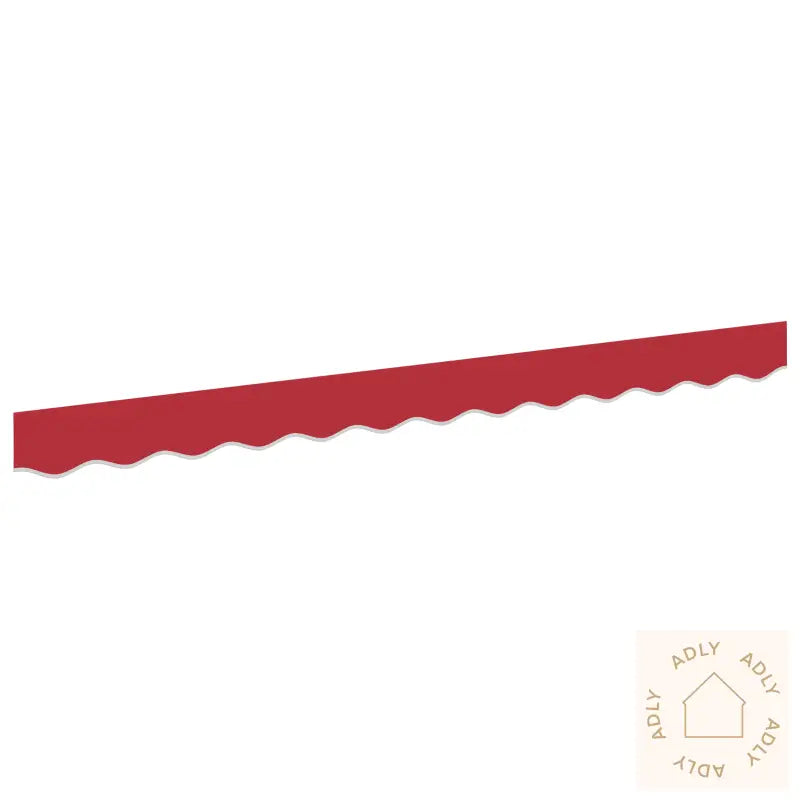 Markise Valance For 2.5 M Ramme Rød 2.3X0.2 M