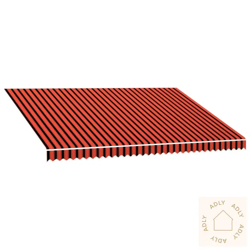 Markiseduk Oransje Og Brun 450X300 Cm