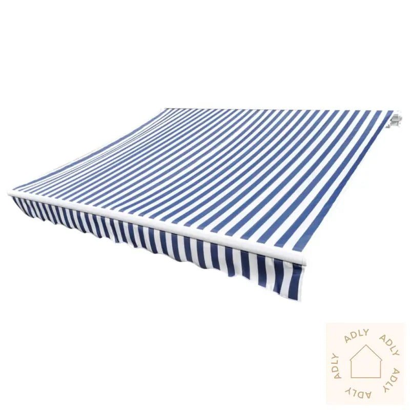 Markiseduk Blå Og Hvit 3 X 2,5 M (Ramme Ikke Inkludert)