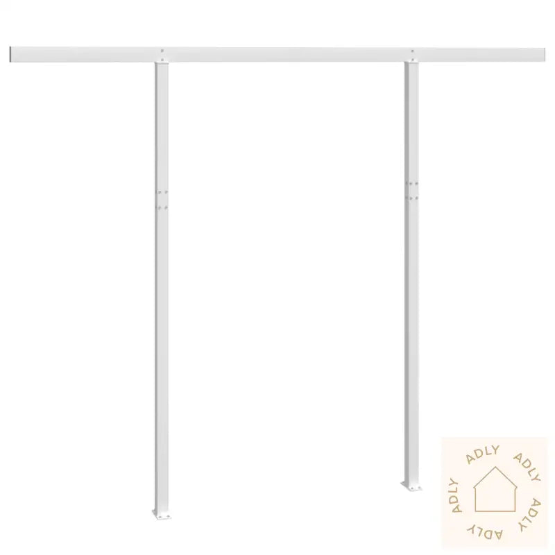 Markisestolpesett Hvit 300X245 Cm Jern
