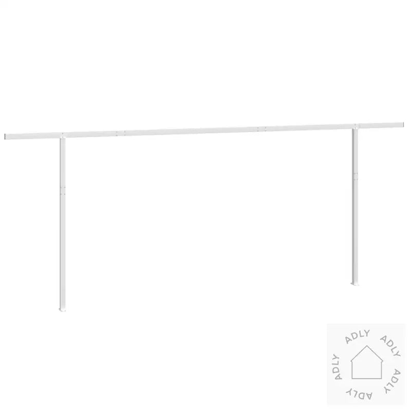 Markisestolpesett Hvit 600X245 Cm Jern