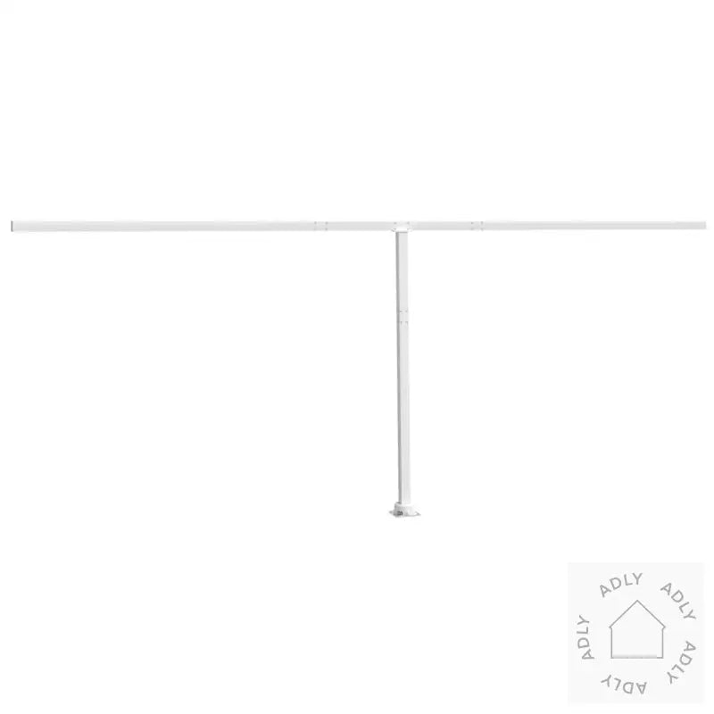 Markisestolpesett Hvit 600X245 Cm Jern