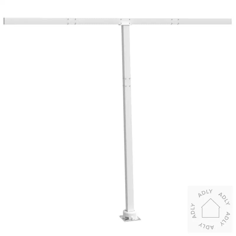 Markisestolpesett Hvit 300X245 Cm Jern