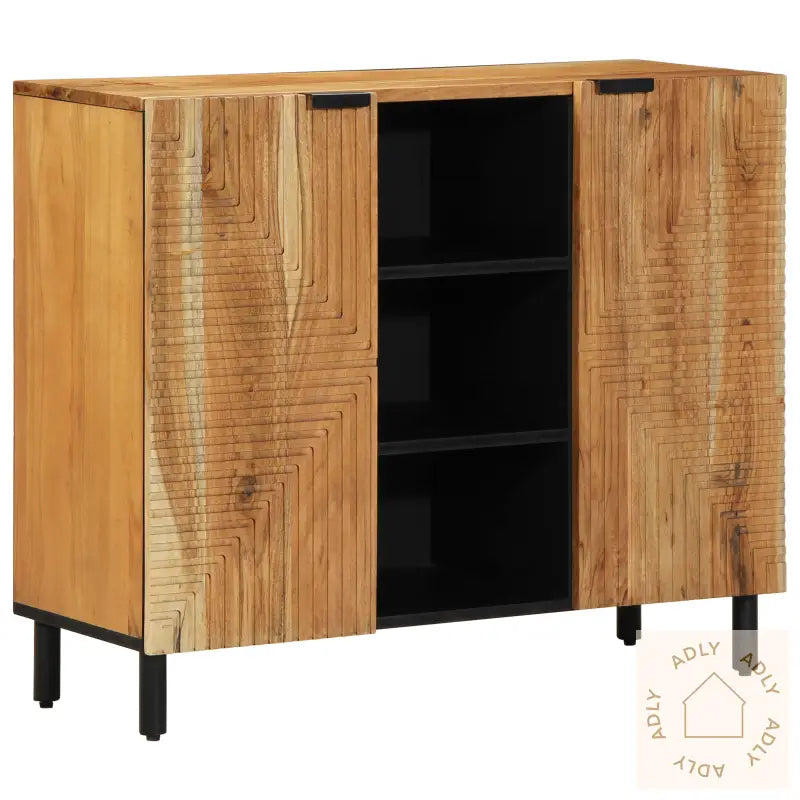 Sideboard 90X33X75 Cm Solid Wood Acacia