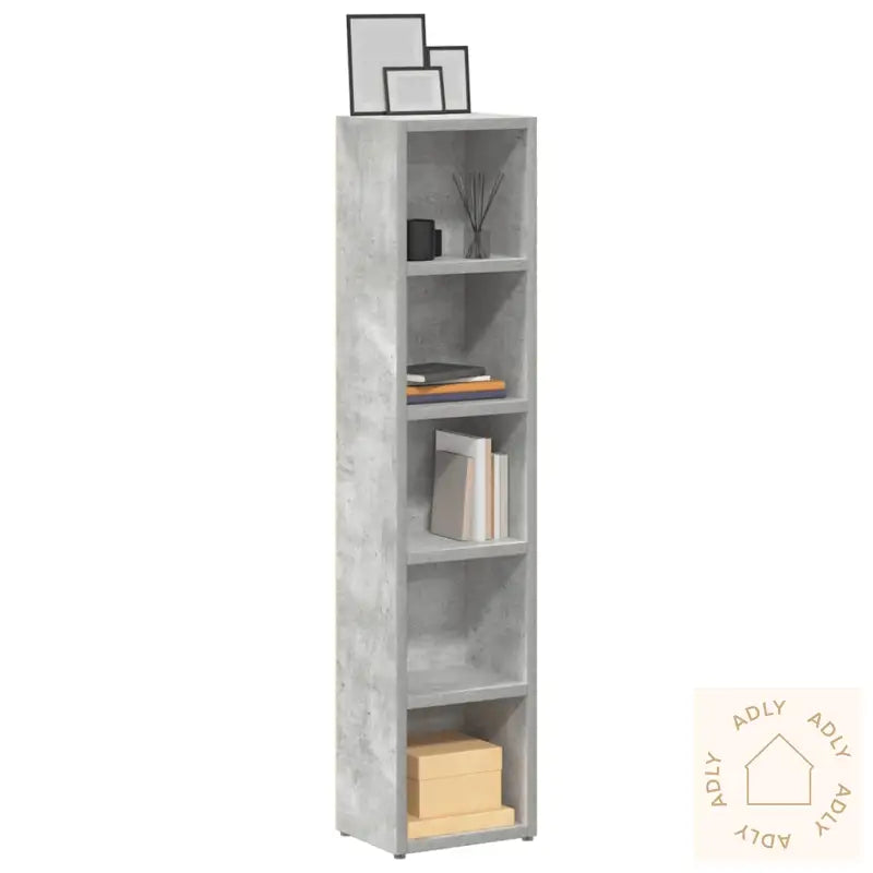 Cd-Skap 2 Stk Betonggrå 21X16X93,5 Cm Sponplate