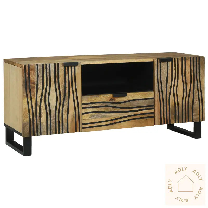 Tv Skap 105X33.5X46 Cm Solid Mangotre