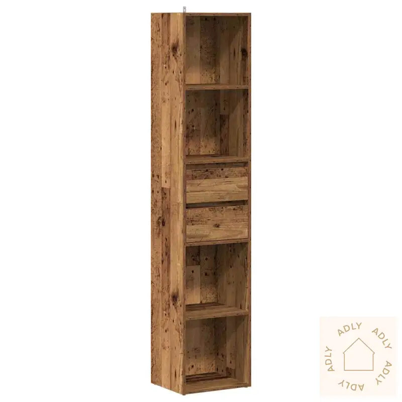Bokhylle Gammelt Tre 36X30X171 Cm Konstruert Tre