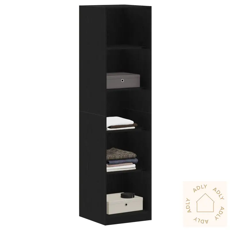 Klesskap Svart Eik 50X50X200 Cm Laget Av Tre