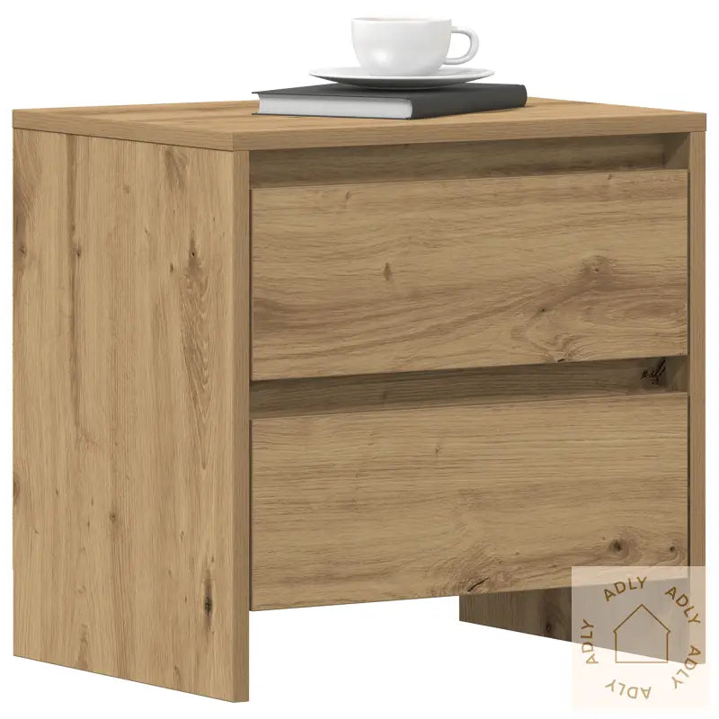 Nattbord 2 Stk Artisan Eik 45X34X44,5 Cm Konstruert Tre